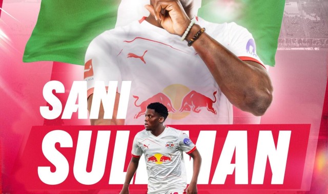 华体会体育-官方：莱比锡签下尼日利亚19岁边锋萨尼-苏莱曼