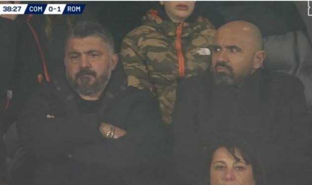 罗体：加图索现场观战科莫vs罗马，考察罗马球员的表现